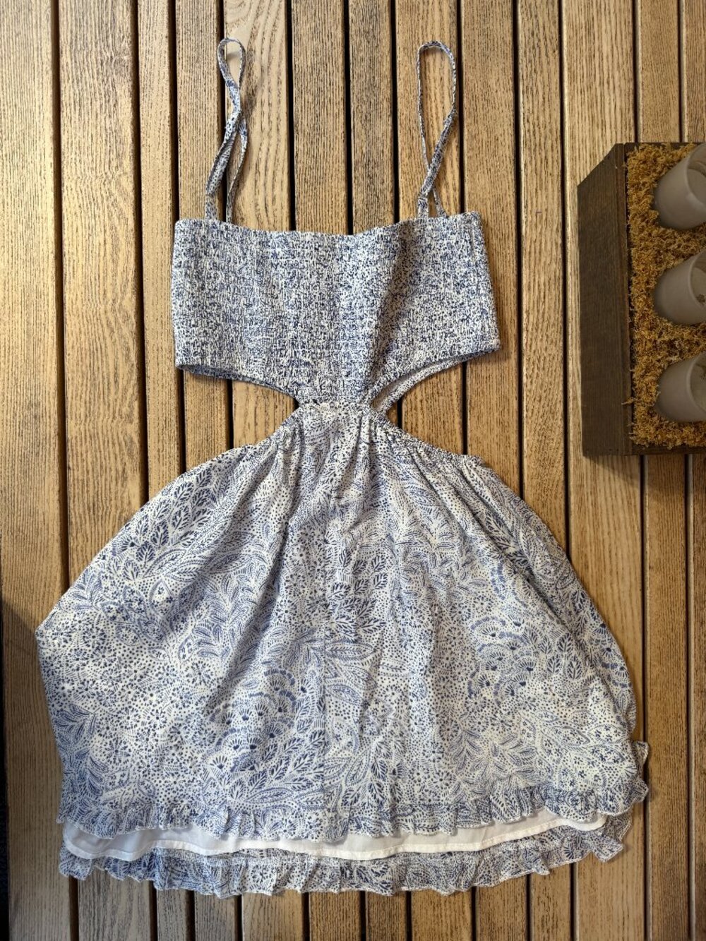 Gab and Kate Blue and White Dress